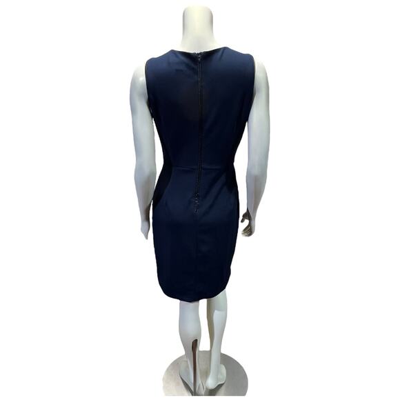 41 Hawthorn Navy Blue Sleeveless Sheath Dress Career Office Wear Medium - Picture 4 of 8